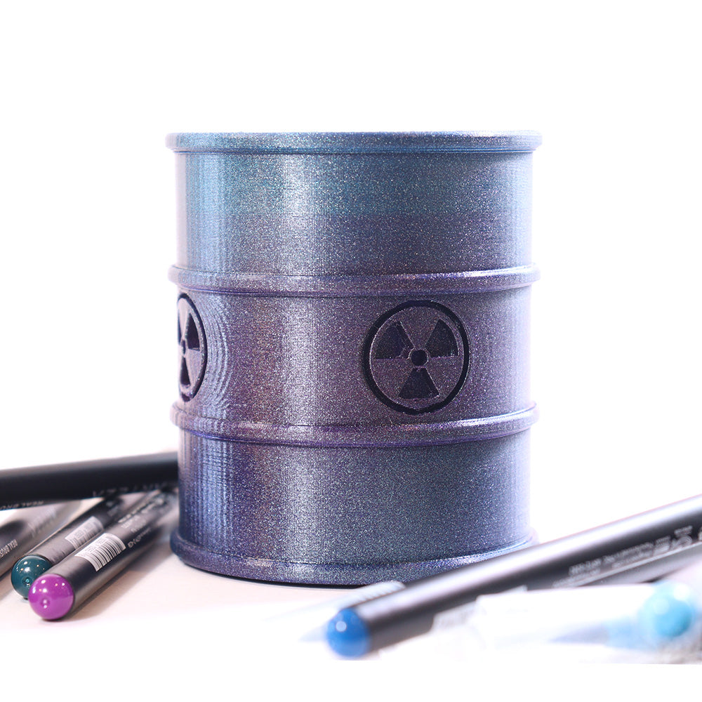 Toxic Waste Barrel Pen Holder