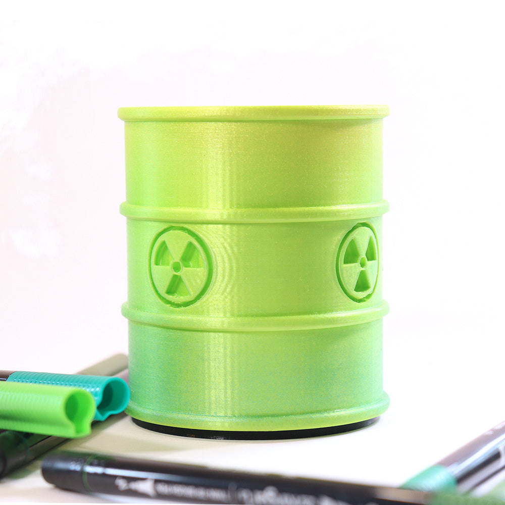 Toxic Waste Barrel Pen Holder